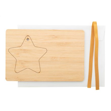 BooCard karácsonyi kártya, csillag