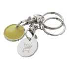 Eurocoin kulcstartós bevásárlókocsi érme