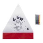 Julfar Hat színezhető Mikulássapka