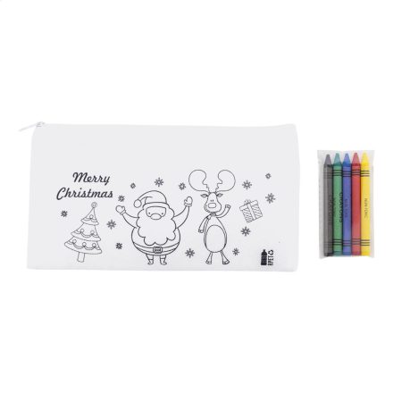 Julfar Draw színezhető karácsonyi tolltartó
