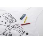 Julfar Cook színezhető karácsonyi kötény gyerekeknek