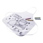 Julfar Cook színezhető karácsonyi kötény gyerekeknek