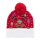 Norrsken karácsonyi LED-es téli sapka, rénszarvas