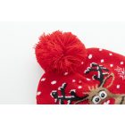 Norrsken karácsonyi LED-es téli sapka, rénszarvas