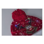 Norrsken karácsonyi LED-es téli sapka, rénszarvas