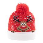 Norrsken karácsonyi LED-es téli sapka, rénszarvas