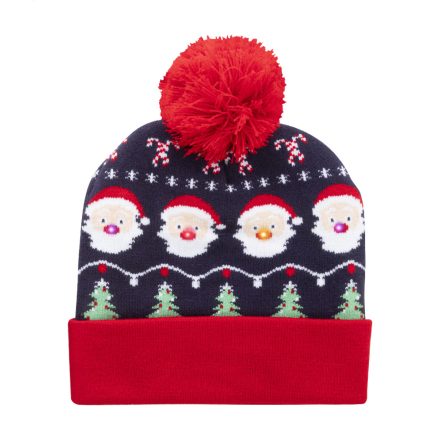 Norrsken karácsonyi LED-es téli sapka, Mikulás