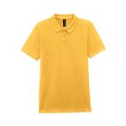 Gildan GIL64800-B3 SOFTSTYLE® LADIES' DOUBLE PIQUÉ POLO WITH 3 COLOUR-MATCHED BUTTONS M