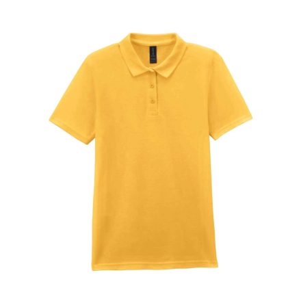 Gildan GIL64800-B3 SOFTSTYLE® LADIES' DOUBLE PIQUÉ POLO WITH 3 COLOUR-MATCHED BUTTONS S