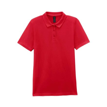 Gildan GIL64800-B3 SOFTSTYLE® LADIES' DOUBLE PIQUÉ POLO WITH 3 COLOUR-MATCHED BUTTONS S