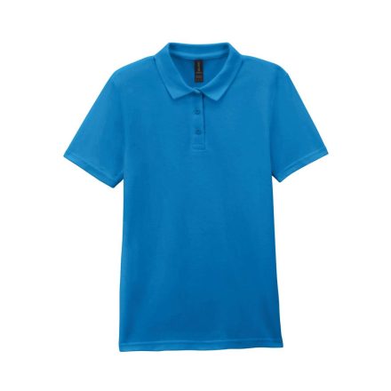 Gildan GIL64800-B3 SOFTSTYLE® LADIES' DOUBLE PIQUÉ POLO WITH 3 COLOUR-MATCHED BUTTONS S