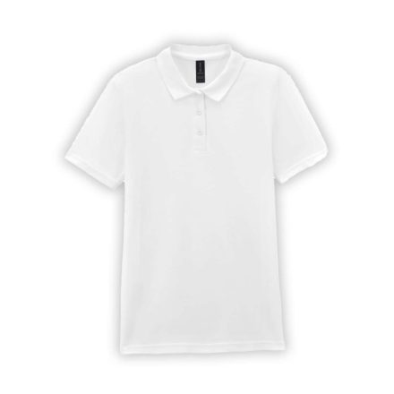 Gildan GIL64800-B3 SOFTSTYLE® LADIES' DOUBLE PIQUÉ POLO WITH 3 COLOUR-MATCHED BUTTONS M