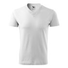 V-neck póló unisex fehér XL