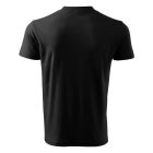 V-neck póló unisex fekete L