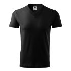 V-neck póló unisex fekete 2XL