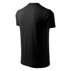 V-neck póló unisex fekete 3XL