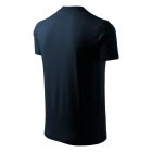 V-neck póló unisex tengerészkék S
