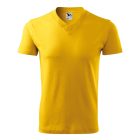 V-neck póló unisex sárga M