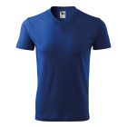 V-neck póló unisex királykék XL