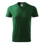 V-neck póló unisex üvegzöld L