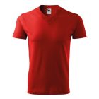 V-neck póló unisex piros M
