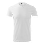 Heavy V-neck póló unisex fehér 3XL