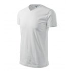 Heavy V-neck póló unisex fehér 3XL