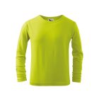 Fit-T LS póló gyerek lime 146 cm/10 éves