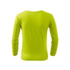 Fit-T LS póló gyerek lime 146 cm/10 éves
