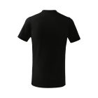 Basic póló gyerek fekete 110 cm/4 éves