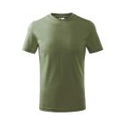 Basic póló gyerek khaki 122 cm/6 éves