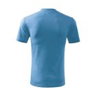 Basic póló gyerek azúrkék 146 cm/10 éves