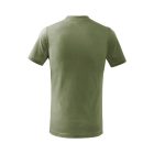 Basic póló gyerek világos khaki 134 cm/8 éves