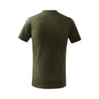 Basic póló gyerek military 134 cm/8 éves