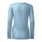 Slim póló női égszínkék M
