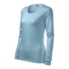 Slim póló női égszínkék L