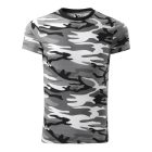 Camouflage póló unisex szürke terepszín L