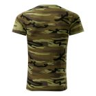 Camouflage póló unisex zöld terepszín XL