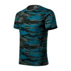 Camouflage póló unisex camouflage petrol XL