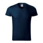 Slim Fit V-neck póló férfi tengerészkék 3XL