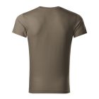 Slim Fit V-neck póló férfi army 3XL