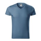 Slim Fit V-neck póló férfi farmerkék XL