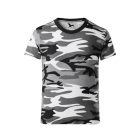 Camouflage póló gyerek szürke terepszín 134 cm/8 éves
