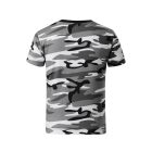 Camouflage póló gyerek szürke terepszín 134 cm/8 éves