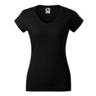 Fit V-neck póló női fekete 2XL
