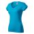 Fit V-neck póló női türkiz 2XL
