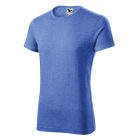 Fusion póló férfi kék melírozott S