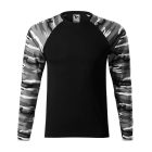 Camouflage LS póló unisex szürke terepszín S