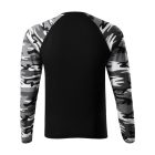 Camouflage LS póló unisex szürke terepszín S