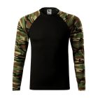 Camouflage LS póló unisex barna terepszín S